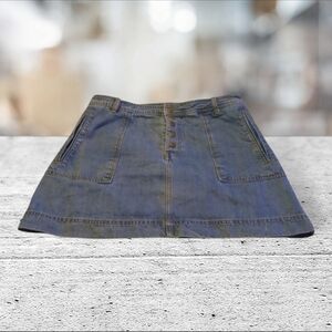 Free people 100% cotton denim skirt size 31